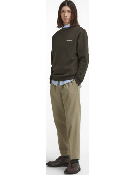 BARBOUR BRUSHED NICHOLAS OS CREW NECK SWEATSHIRT