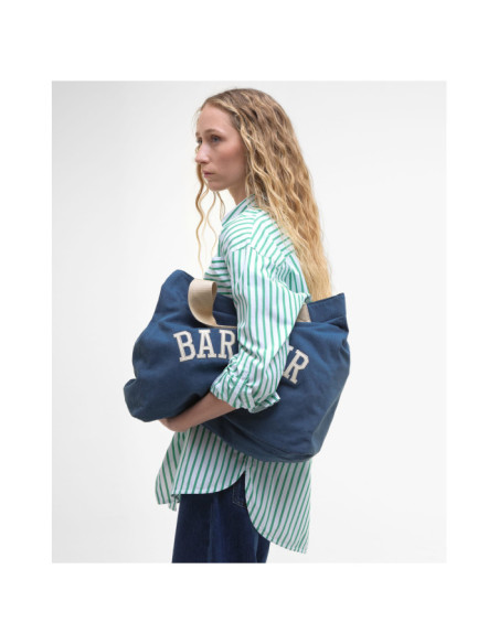 BARBOUR EMILY DENIM TOTE BAG BARBOUR EMILY DENIM TOTE BAG