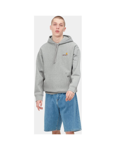 HOODED AMERICAN SCRIPT SWEAT