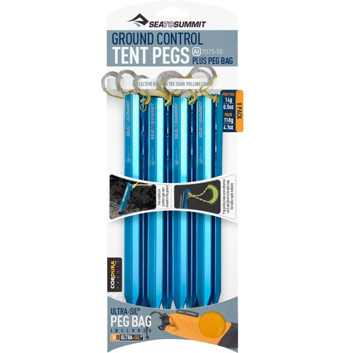 SARDINES DE TENTES X8  Ground Control Tent Pegs (8PK)