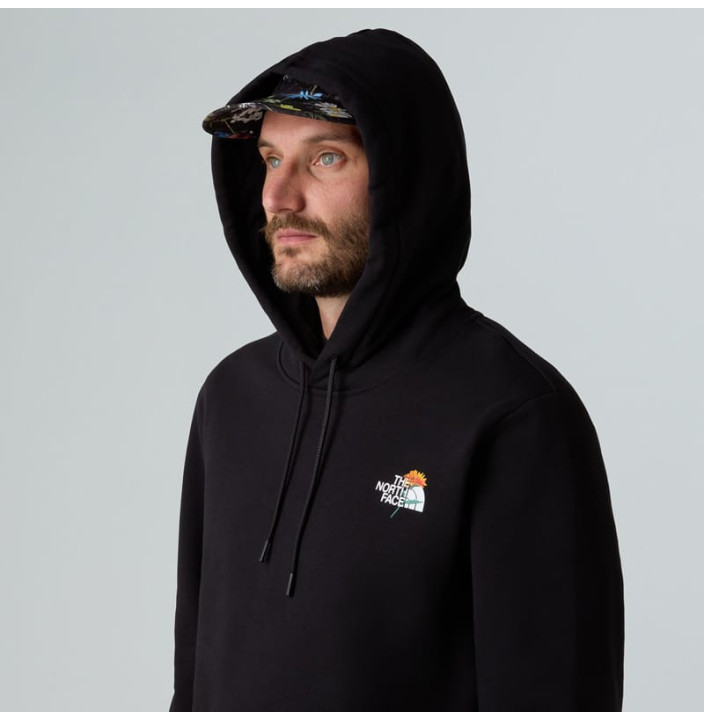 M ALPINE FLOWER HOODED SWEATSHIRT