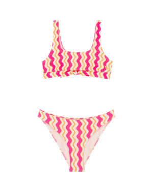 BOLD WAVES CROP TOP SET