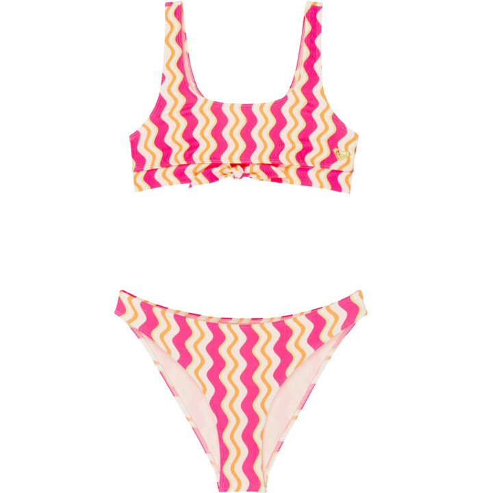 BOLD WAVES CROP TOP SET