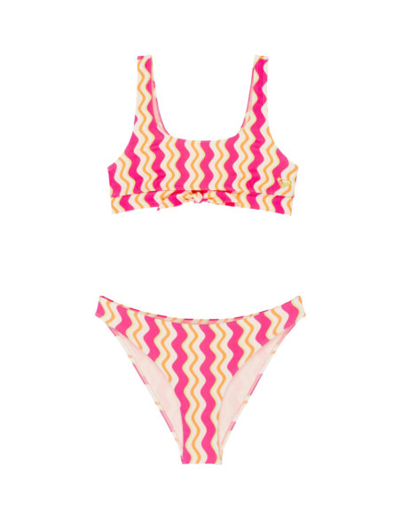 BOLD WAVES CROP TOP SET