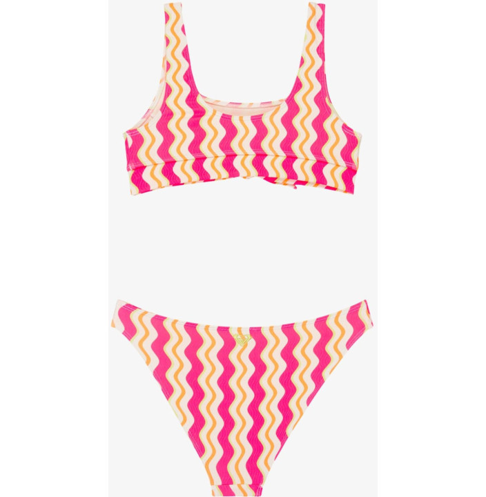 BOLD WAVES CROP TOP SET