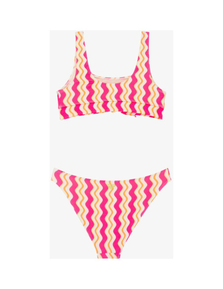 BOLD WAVES CROP TOP SET