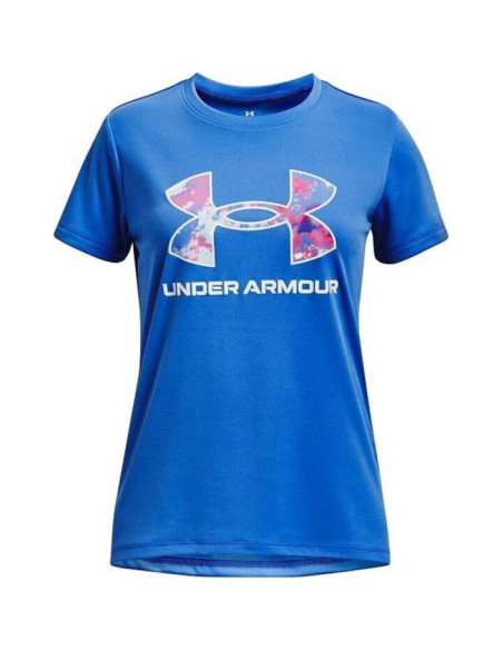 UA TECH PRINT BL SSC-BLU