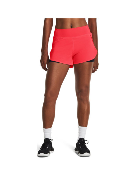 FLEX WOVEN 2-IN-1 SHORT-RED