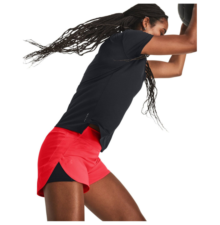 FLEX WOVEN 2-IN-1 SHORT-RED