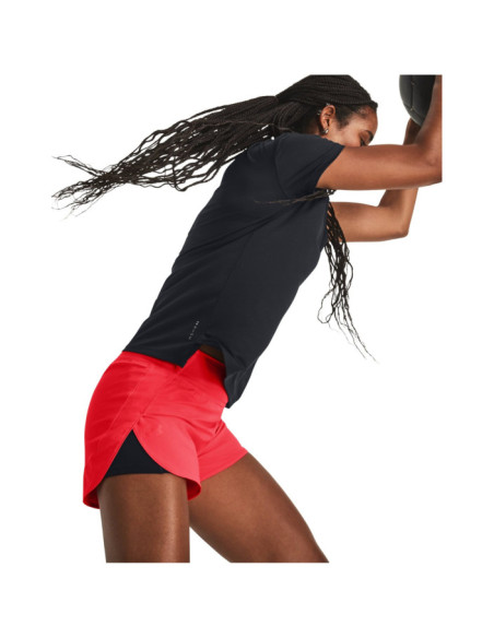 FLEX WOVEN 2-IN-1 SHORT-RED