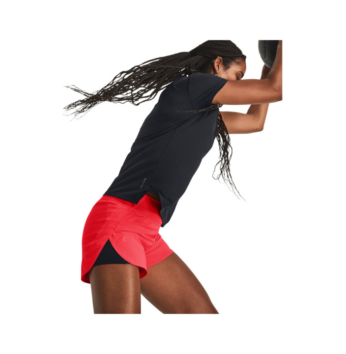 FLEX WOVEN 2-IN-1 SHORT-RED