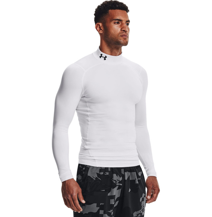 UA CG Armour Comp Mock-WHT