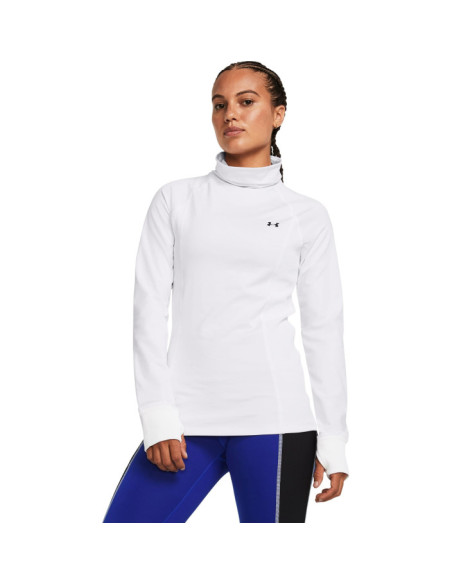 UA TRAIN CW FUNNEL NECK-WHT