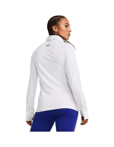 UA TRAIN CW FUNNEL NECK-WHT