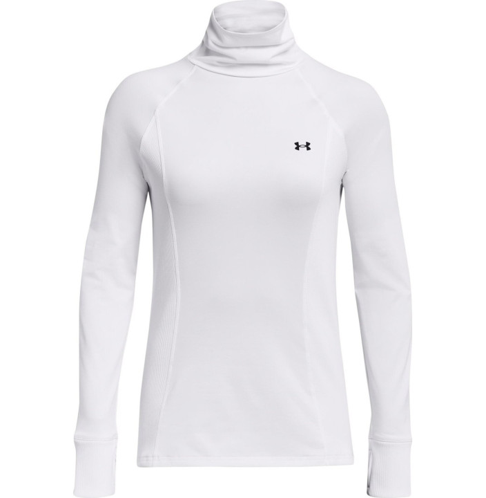 UA TRAIN CW FUNNEL NECK-WHT