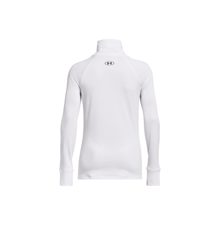 UA TRAIN CW FUNNEL NECK-WHT