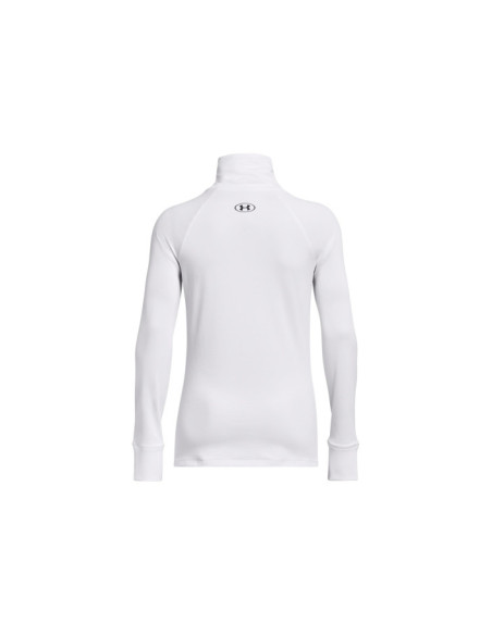 UA TRAIN CW FUNNEL NECK-WHT
