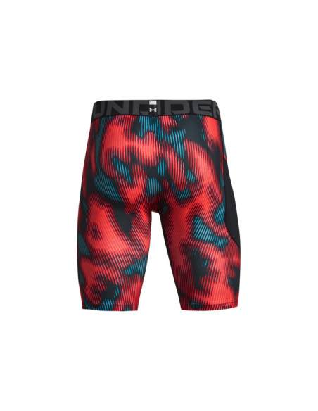 UA HG PRTD LONG SHORTS-RED