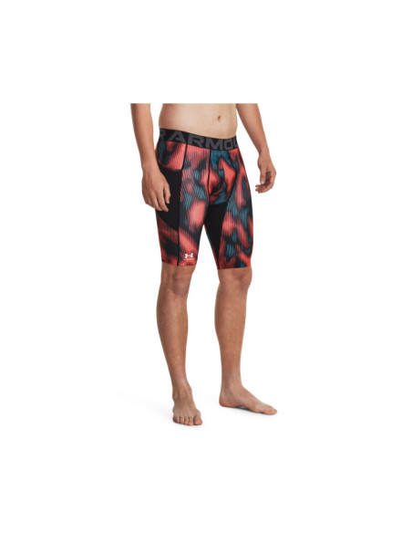 UA HG PRTD LONG SHORTS-RED