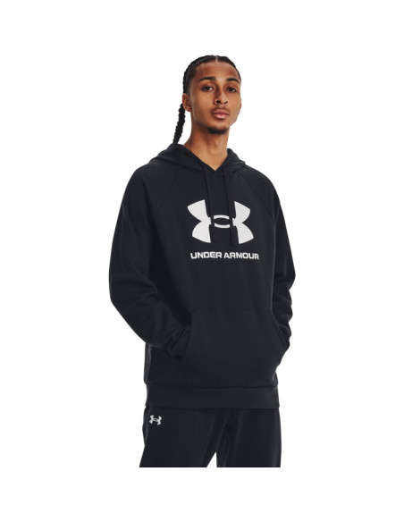 UA RIVAL FLEECE LOGO HD-GRN