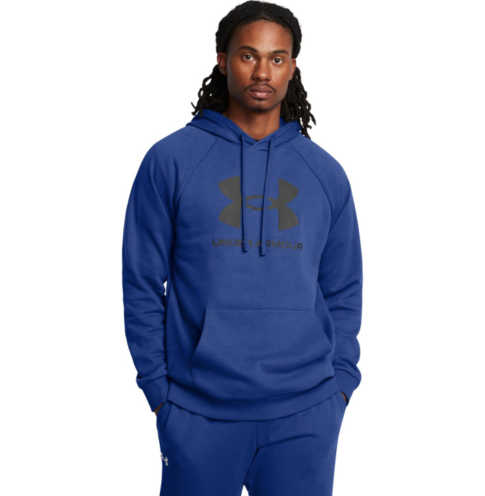 UA RIVAL FLEECE LOGO HD-GRN