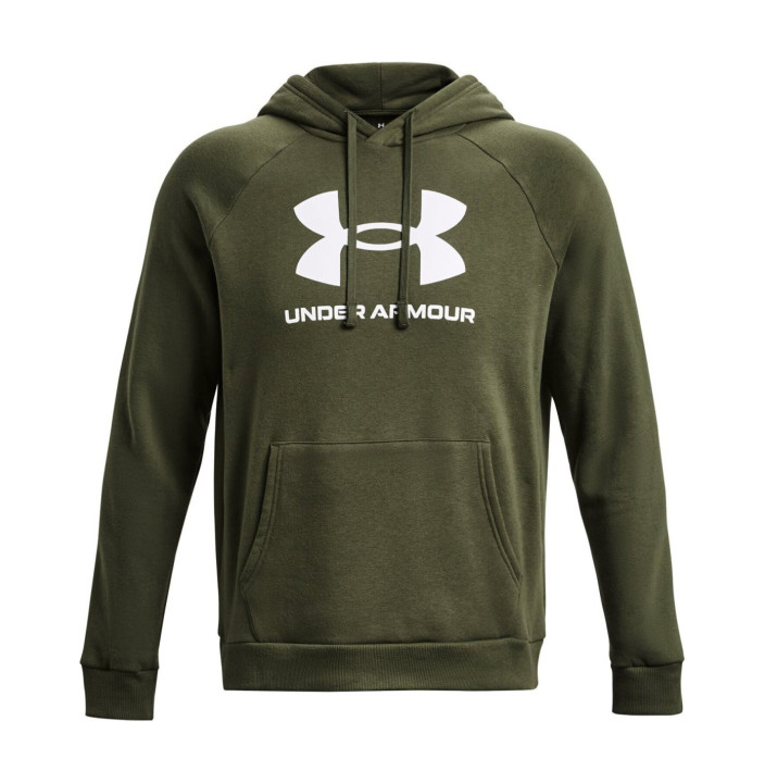 UA RIVAL FLEECE LOGO HD-GRN