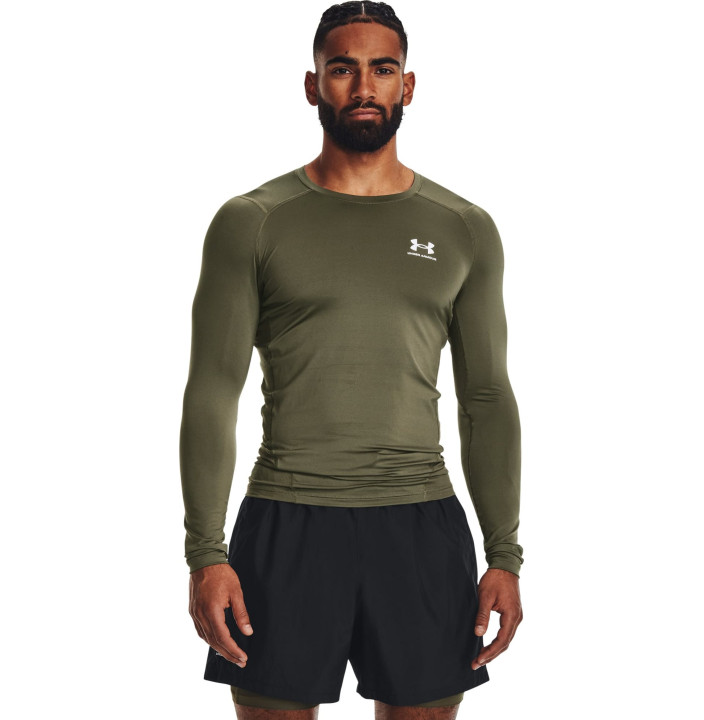 UA HG ARMOUR COMP LS-GRN