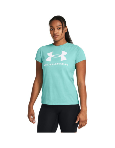 UA W SPORTSTYLE LOGO SS-BLU