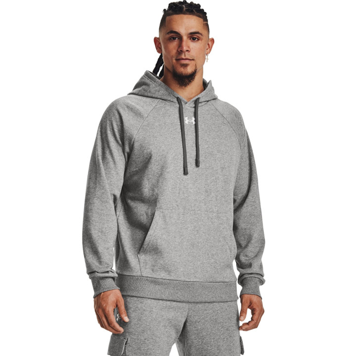 UA RIVAL FLEECE HOODIE-BLK
