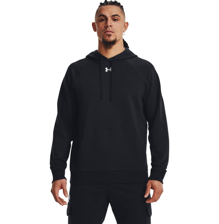 UA RIVAL FLEECE HOODIE-BLK