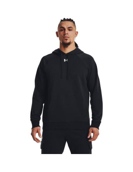UA RIVAL FLEECE HOODIE-BLK