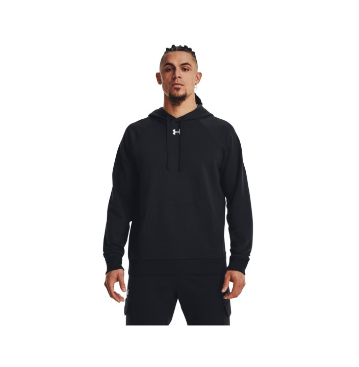 UA RIVAL FLEECE HOODIE-BLK