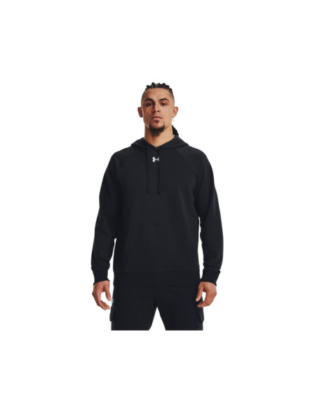 UA RIVAL FLEECE HOODIE-BLK
