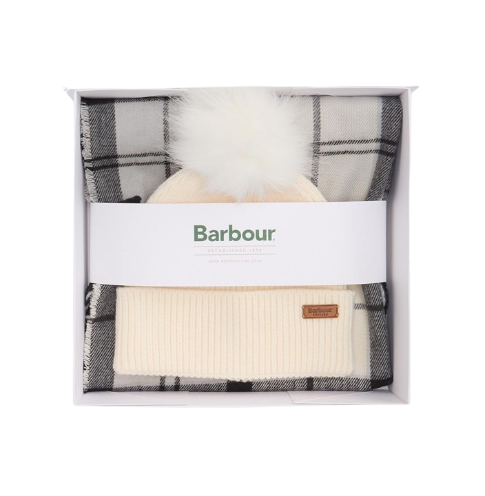 BARBOUR DOVER BEANIE & HAILES SCARF GIFT SET