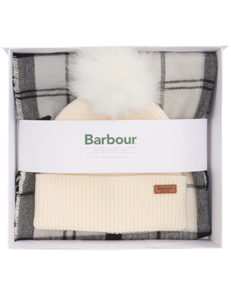 BARBOUR DOVER BEANIE & HAILES SCARF GIFT SET BARBOUR DOVER BEANIE & HAILES SCARF GIFT SET