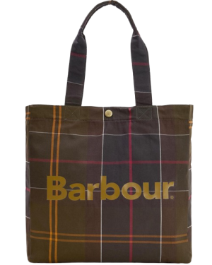 BARBOUR TELFIELD TARTAN TOTE BAG 