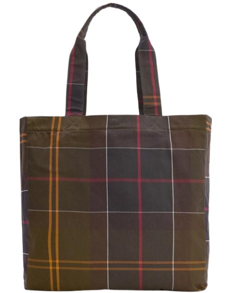 BARBOUR TELFIELD TARTAN TOTE BAG 