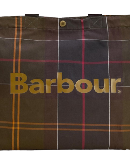 BARBOUR TELFIELD TARTAN TOTE BAG 