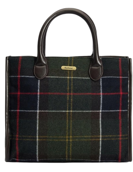 BARBOUR BARRHILL TARTAN TOTE BAG
