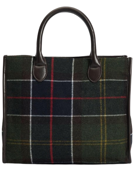 BARBOUR BARRHILL TARTAN TOTE BAG