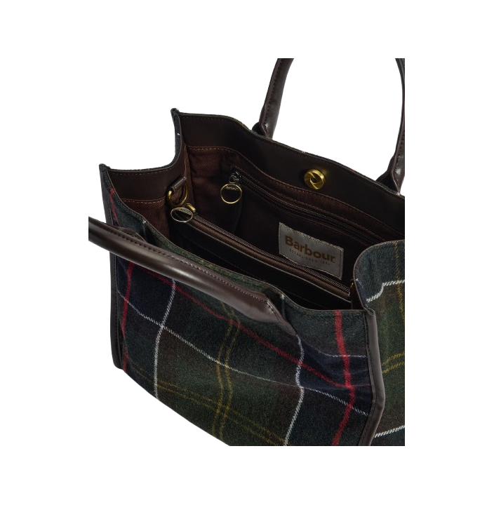 BARBOUR BARRHILL TARTAN TOTE BAG