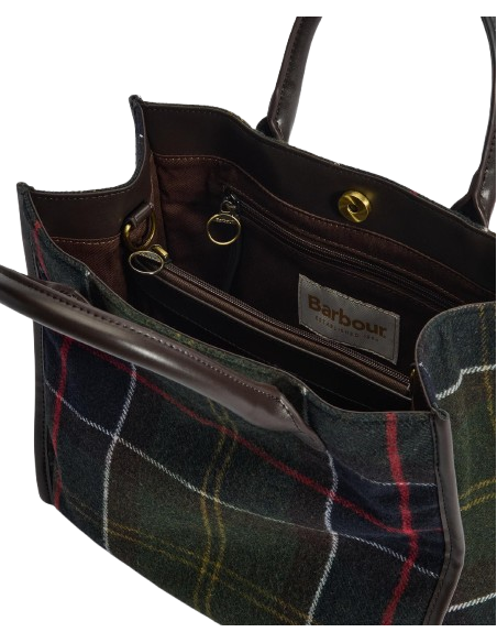 BARBOUR BARRHILL TARTAN TOTE BAG