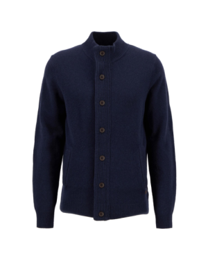 BARBOUR ESSENTIAL PATCH ZIP THROUGH KNITTED JUMPER