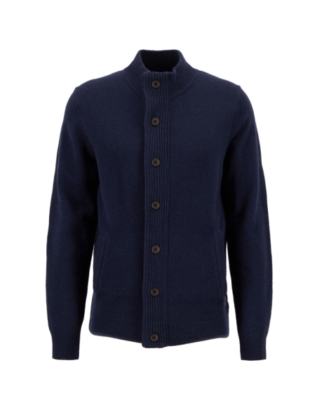 BARBOUR ESSENTIAL PATCH ZIP THROUGH KNITTED JUMPER