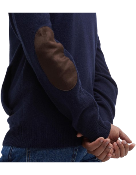 BARBOUR ESSENTIAL PATCH ZIP THROUGH KNITTED JUMPER