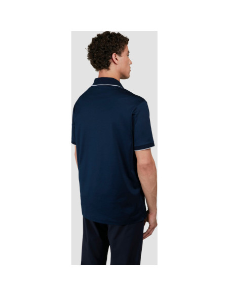 DOUBLE MERCERISED COTTON JERSEY POLO SHIRT