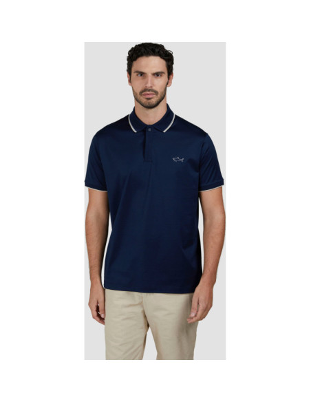 DOUBLE MERCERISED JERSEY COTTON POLO SHIRT