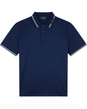 DOUBLE MERCERISED COTTON JERSEY POLO SHIRT