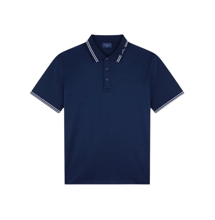 DOUBLE MERCERISED COTTON JERSEY POLO SHIRT