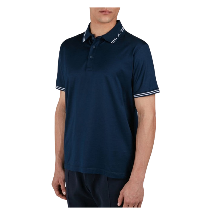 DOUBLE MERCERISED COTTON JERSEY POLO SHIRT